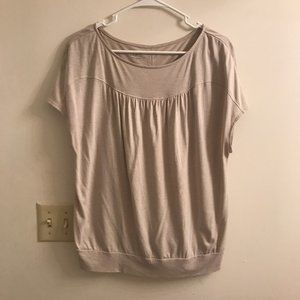 Loft Beige Cotton Blouse